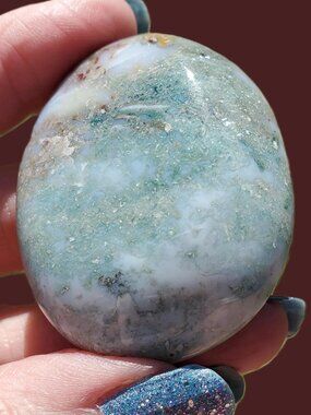 Ocean Jasper Palm Stone (OJ166)